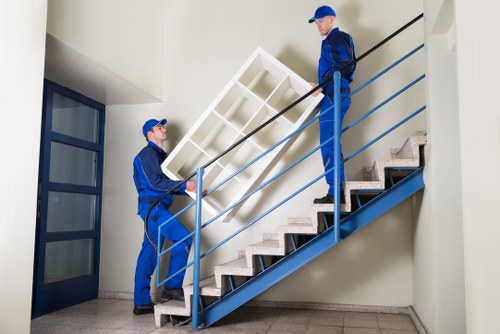 Careful unloading of furniture during a Putney removal