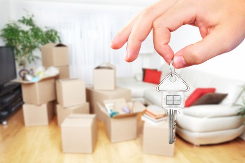 Commercial movers handling office equipment in Putney