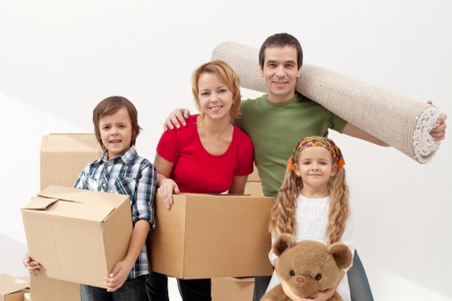 Packing and transporting belongings with a moving truck in Putney